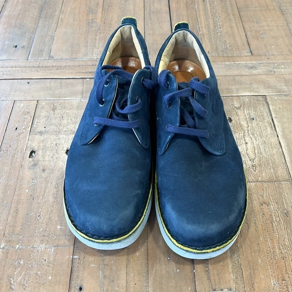 Samuel hubbard navy suede oxford free loafers